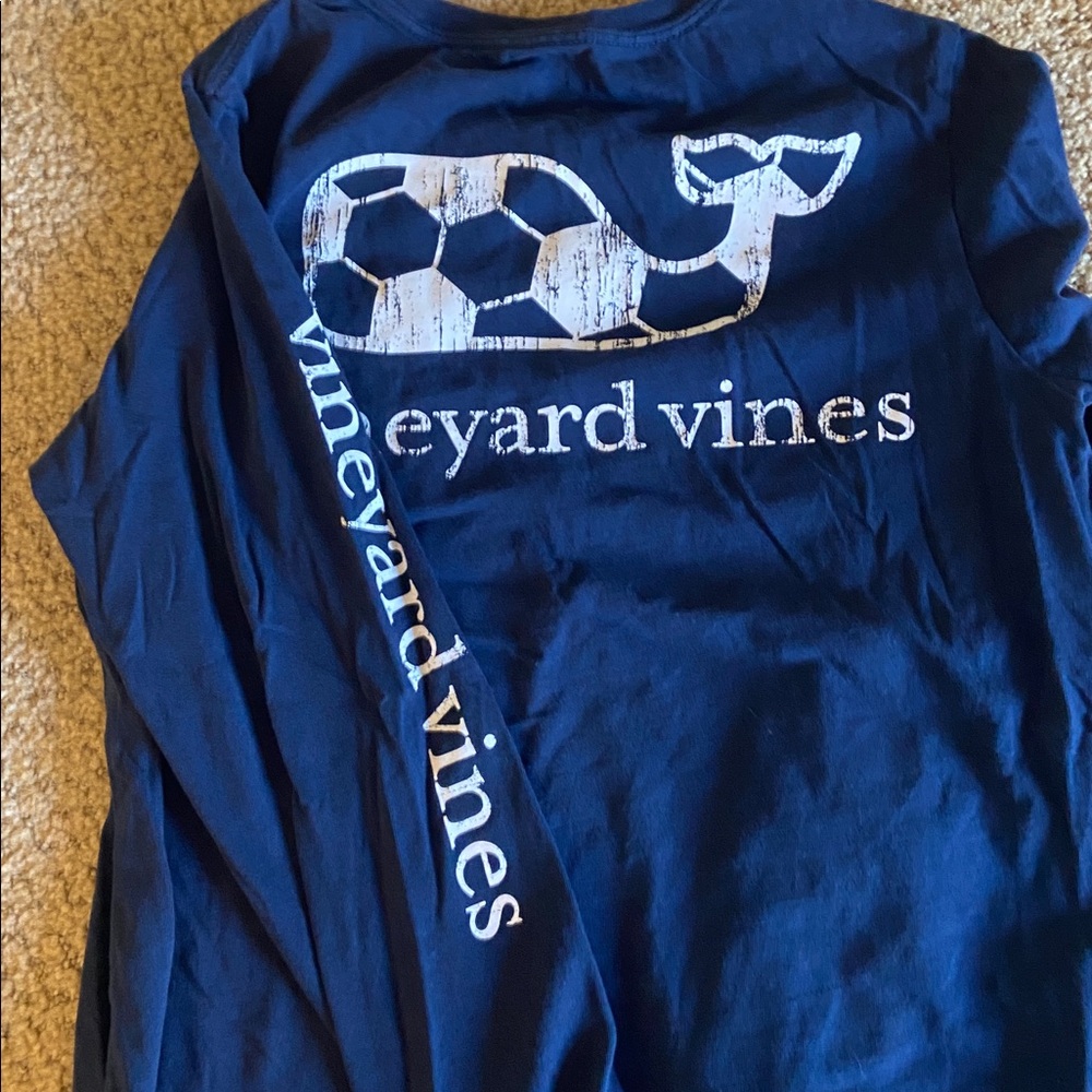 Vineyard Vines Blue Long Sleeve Tee Casual Comfort